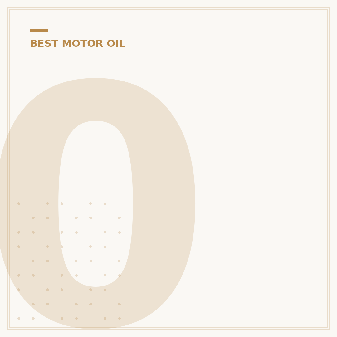 0W-20 Synthetic Oil: Your Guide to 5 Key Benefits