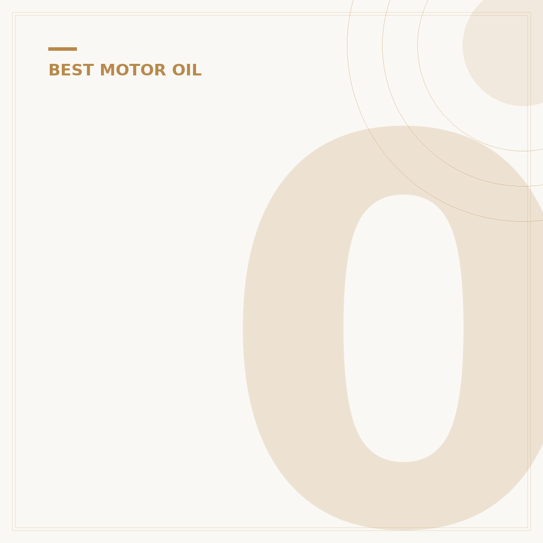 0w-30 Synthetic Motor Oil: Your 5-Year Engine Protector