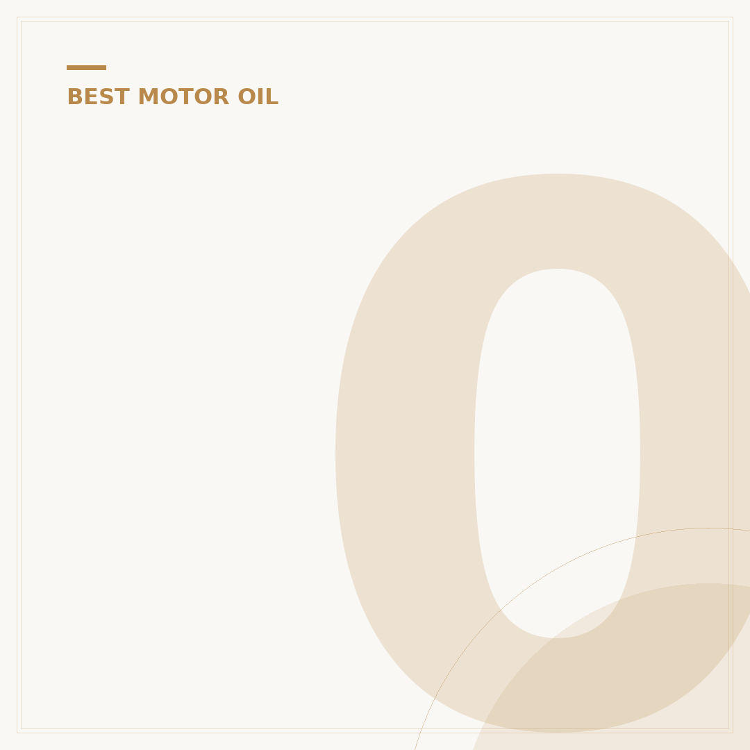 0W20 Full Synthetic Oil: Your 5 Key Benefits