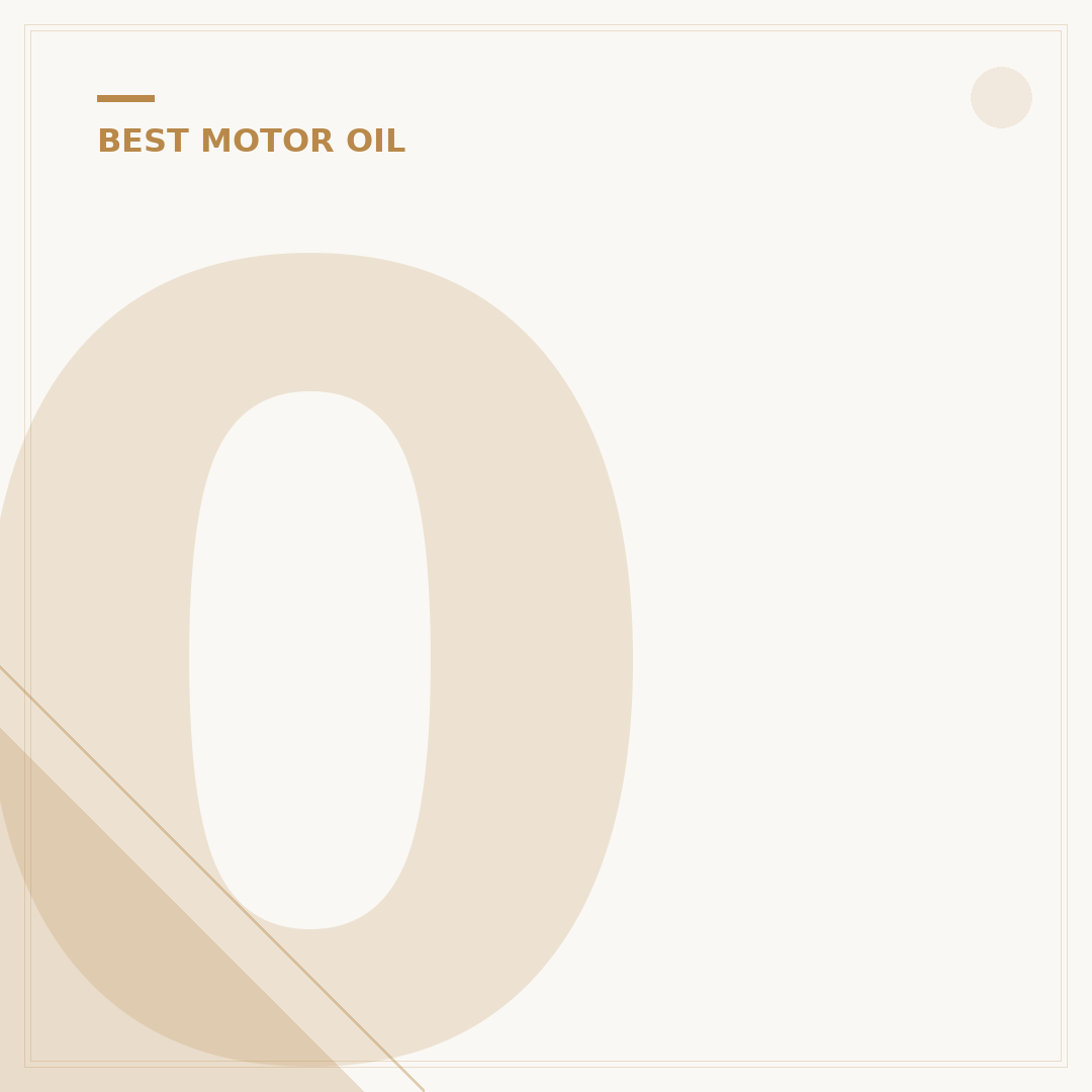 0W8 Synthetic Oil: The Future of Engine Protection?