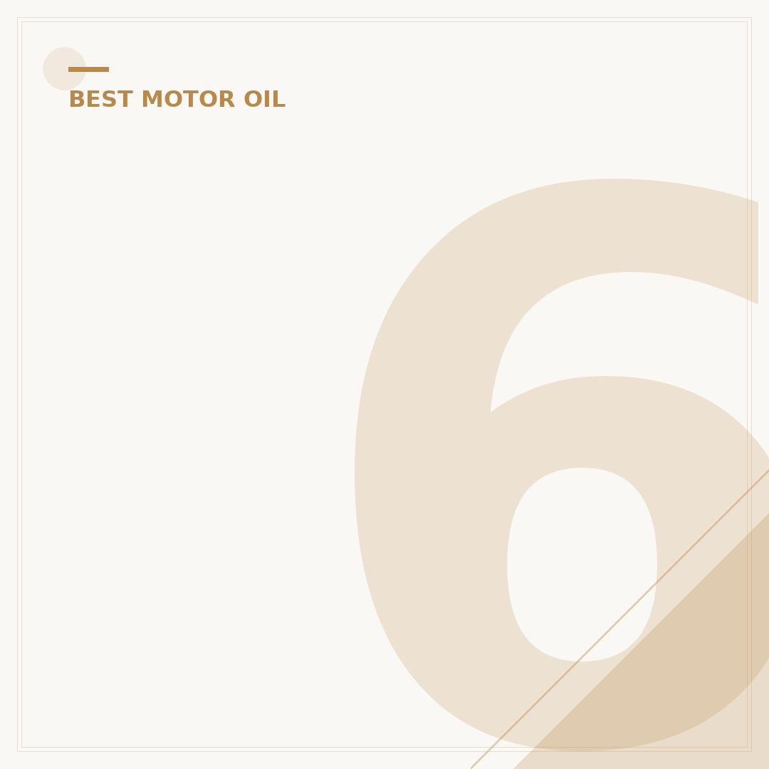 6 Quarts of 5W30: Your Engine's Perfect Oil Fill