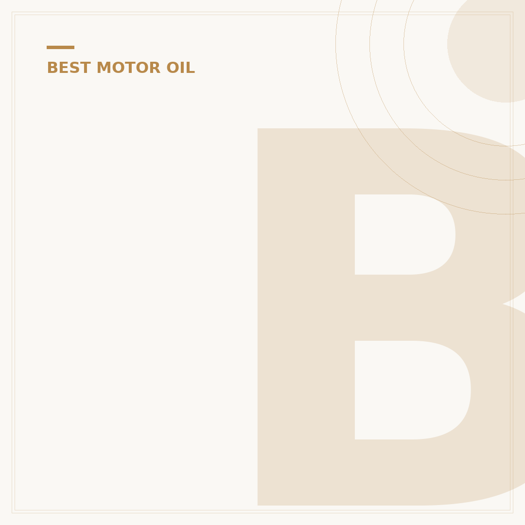 Best Synthetic Motor Oils: 5 Top Picks for Peak Performance
