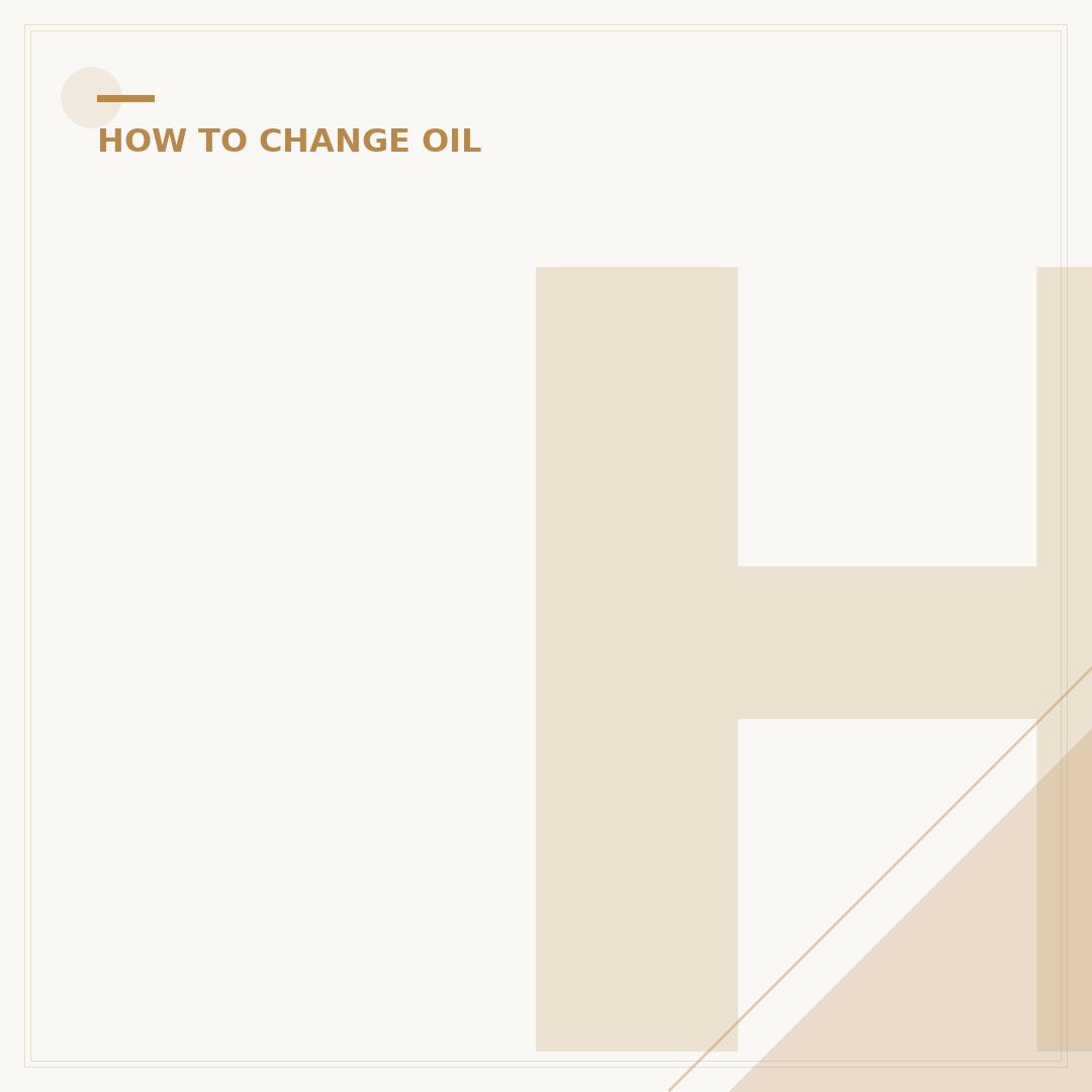 How to Change Car's Oil: A 1-Hour DIY Guide