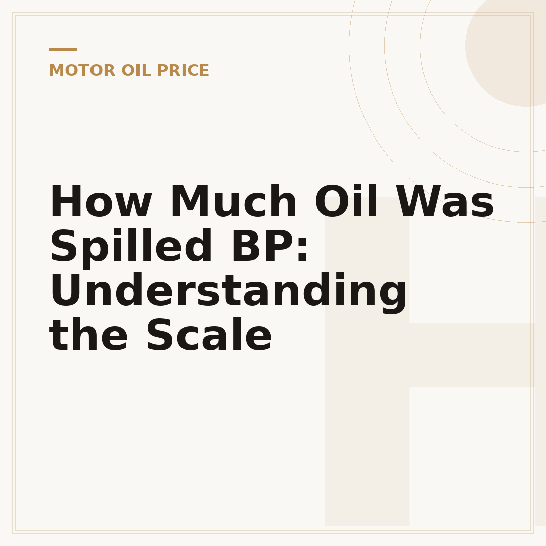 How Much Oil Was Spilled BP: Understanding the Scale