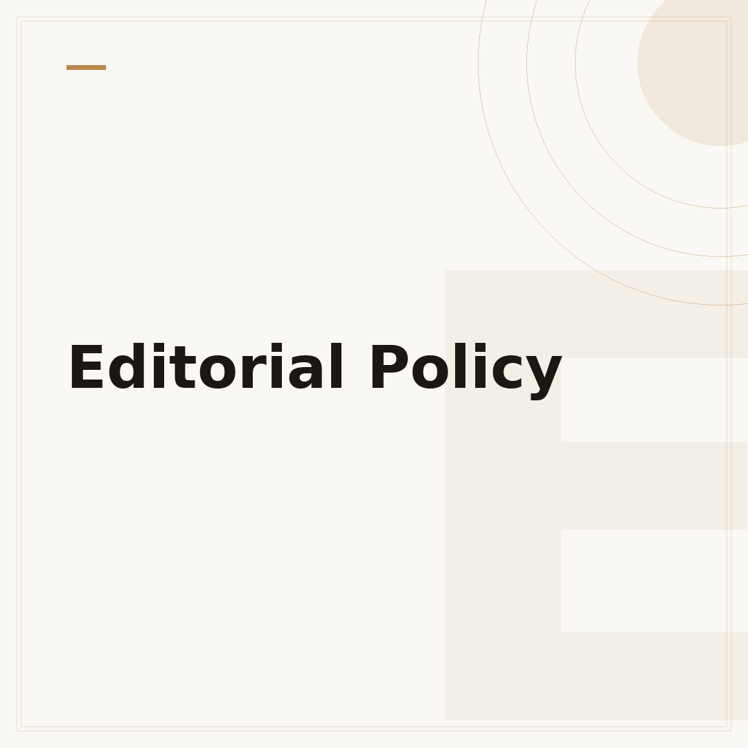 Editorial Policy