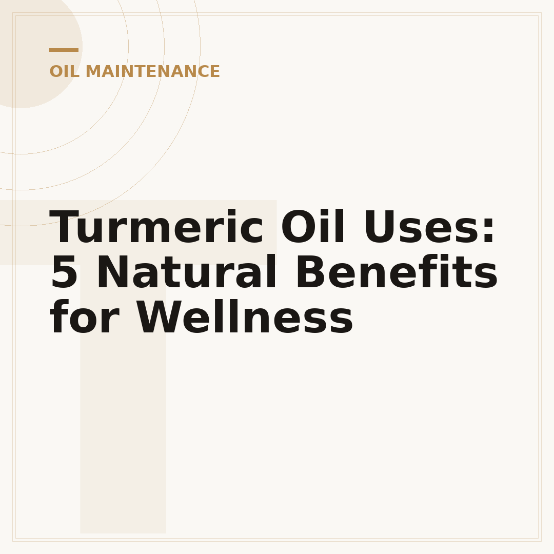 Turmeric Oil Uses: 5 Natural Benefits for Wellness