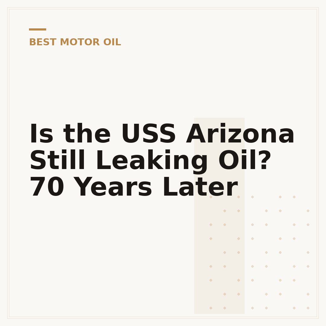 Is the USS Arizona Still Leaking Oil? 70 Years Later