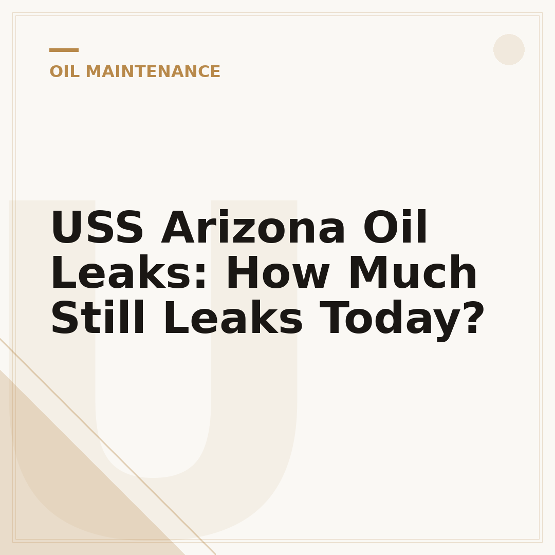 USS Arizona Oil Leaks: How Much Still Leaks Today?